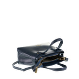 Borsa a Mano in Vera Pelle Navy