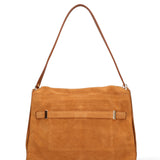 Borsa a Mano in Vera Pelle Cuoio Scuro