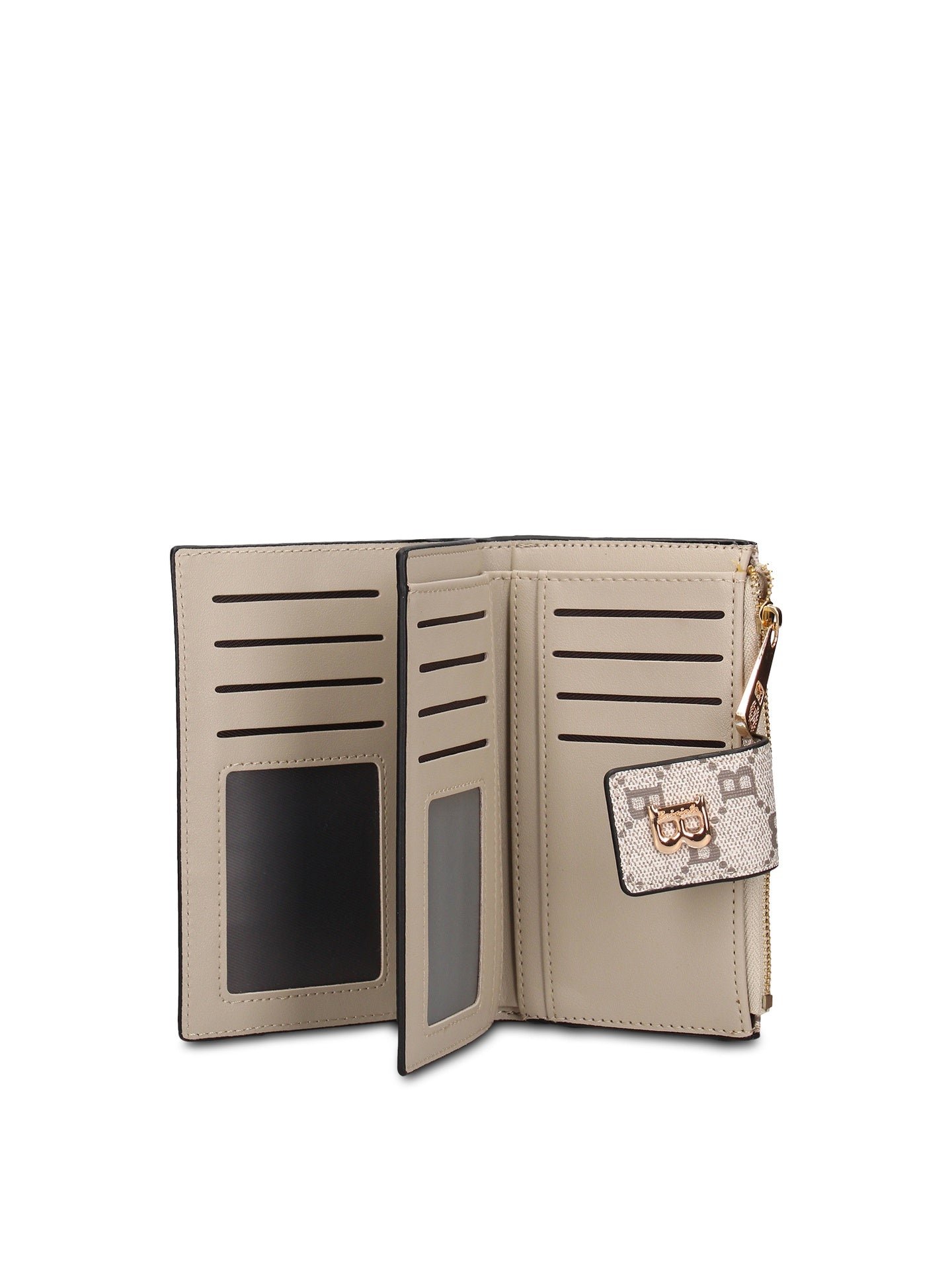 Portafoglio in Pelle Vegana Beige