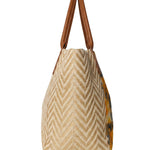 Borsa a Mano in Pelle Vegana Giallo