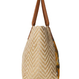 Borsa a Mano in Pelle Vegana Giallo