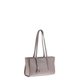 Handtasche aus taupefarbenem Echtleder
