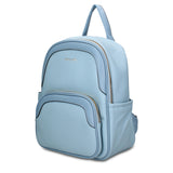 Zaino in Pelle Vegana Azzurro