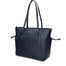 Borsa Shopper in Pelle Vegana Blu Pierre Cardin