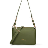 Borsa a Spalla in Vera Pelle Verde