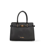 Borsa a Mano in Vera Pelle Nero Pierre Cardin