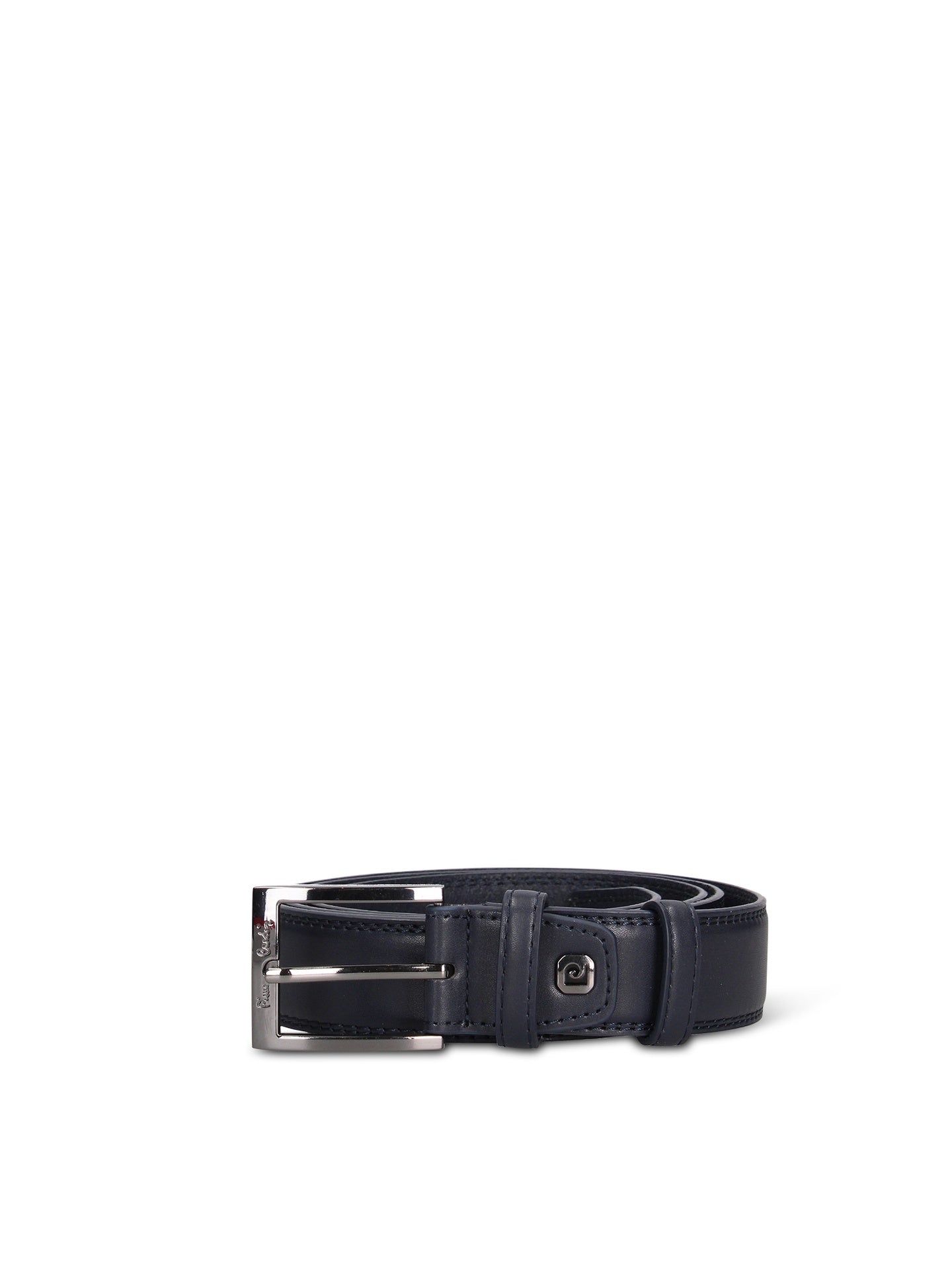 Cintura in Pelle Vegana Blu Pierre Cardin
