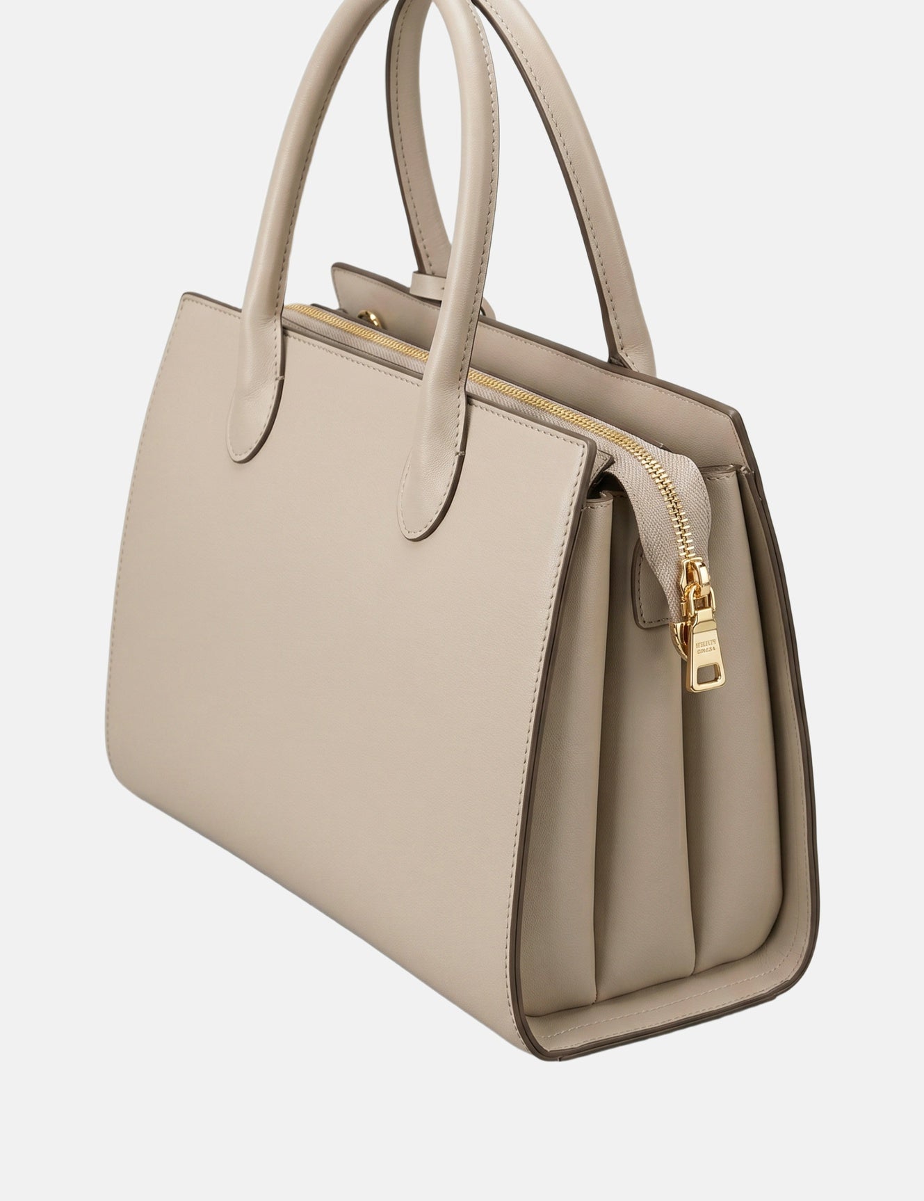 Borsa a mano in Pelle Vegana Beige