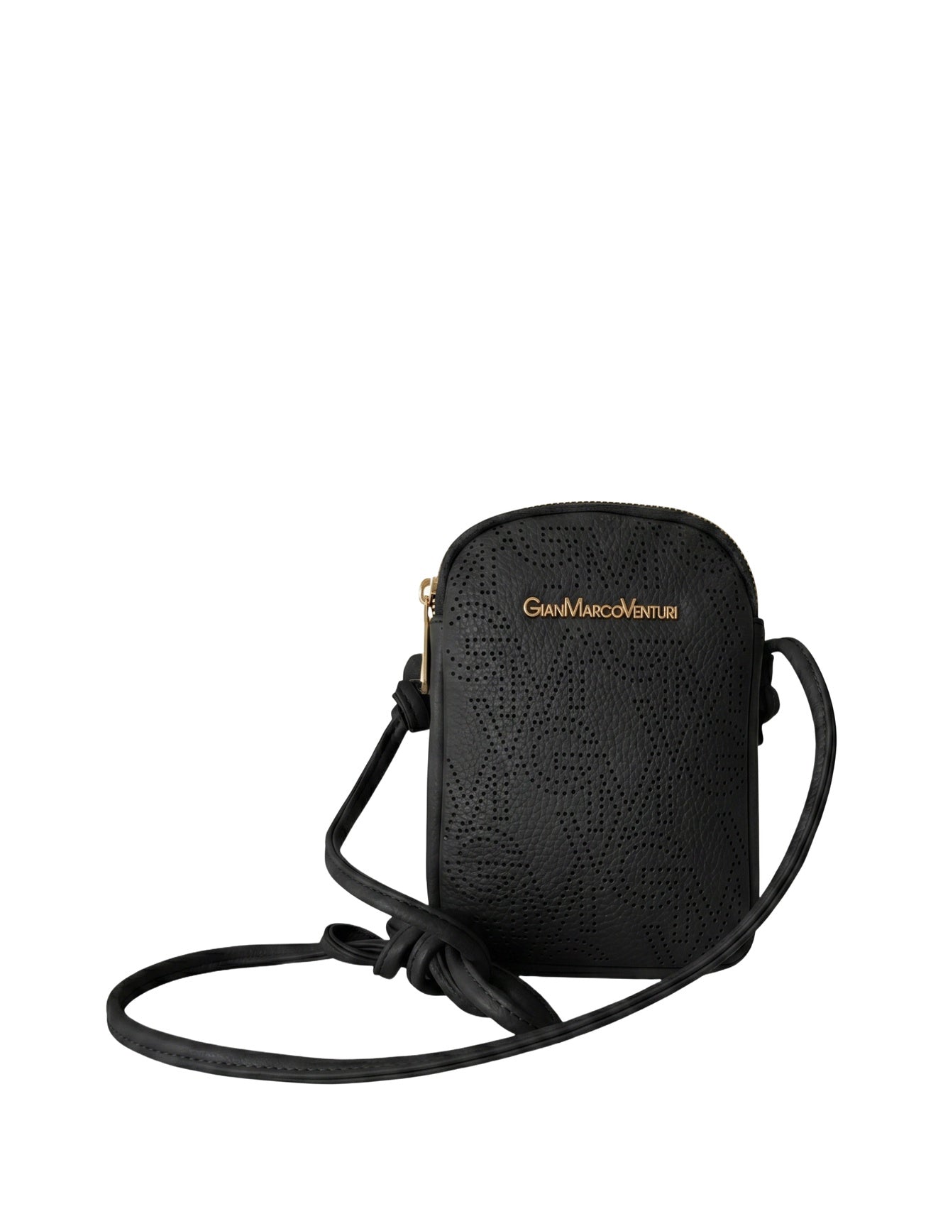 Borsa a tracolla in Pelle Vegana Nero GianMarco Venturi