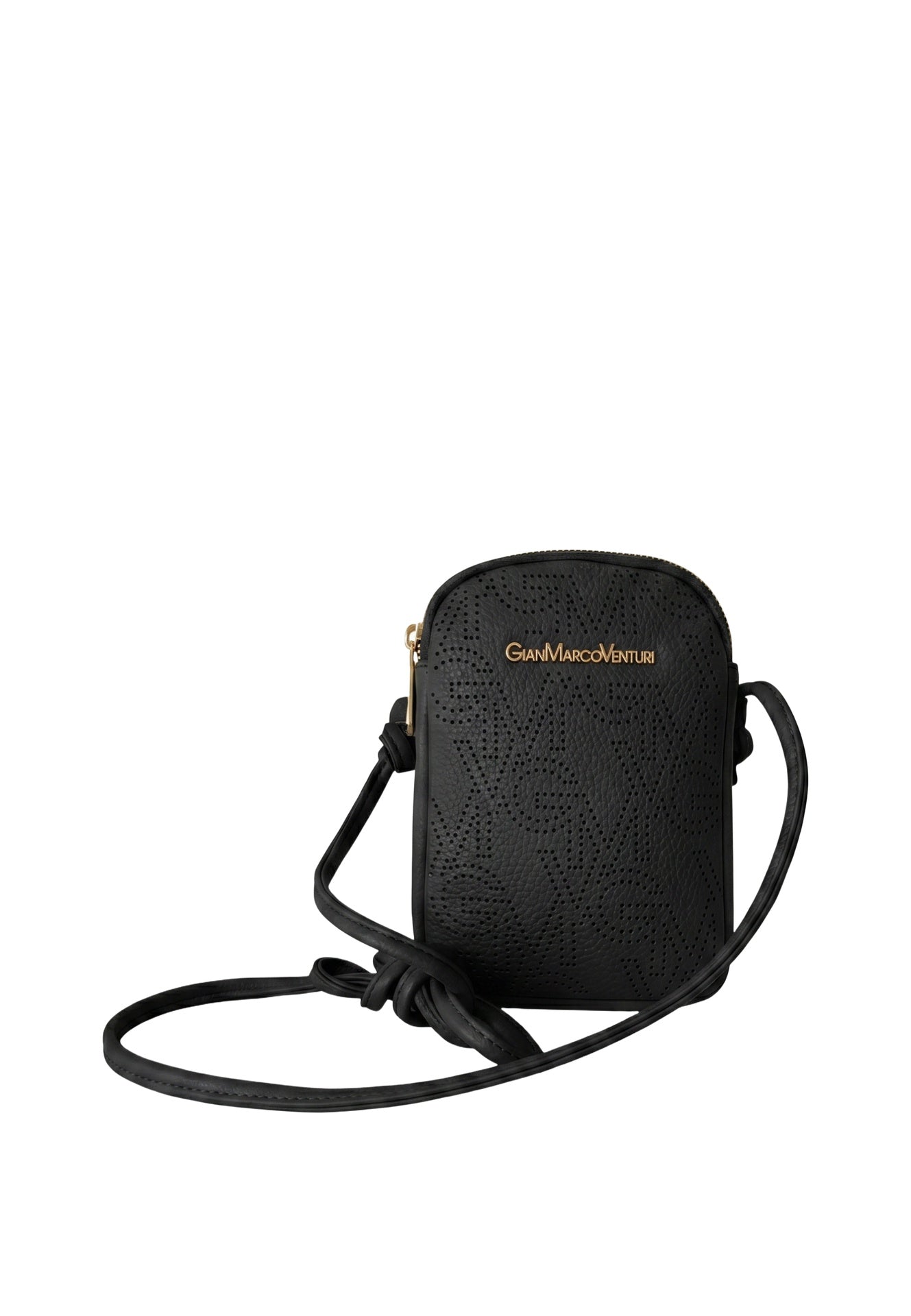 Borsa a tracolla in Pelle Vegana Nero GianMarco Venturi