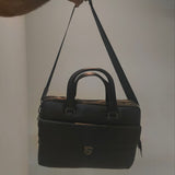 Borsa a Mano in Vera Pelle Nero