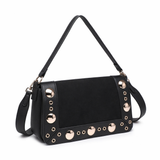 Borsa a Tracolla in Pelle Vegana Nero