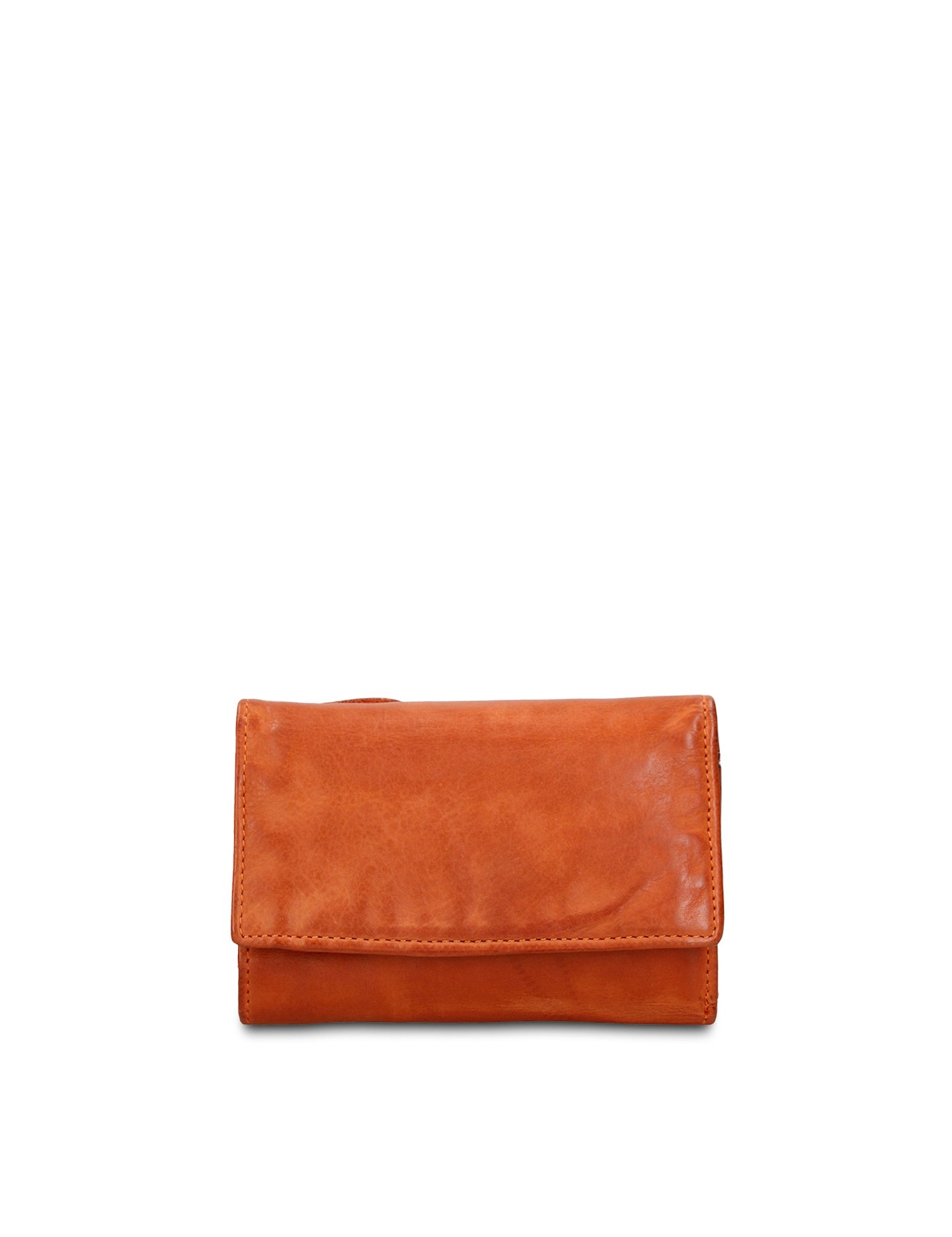 Portafoglio in Vera Pelle Arancione
