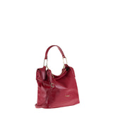Borsa a Spalla in Vera Pelle Rubino