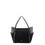 Borsa a Spalla in Vera Pelle Nero Pierre Cardin