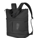 Mochila negra de poliéster