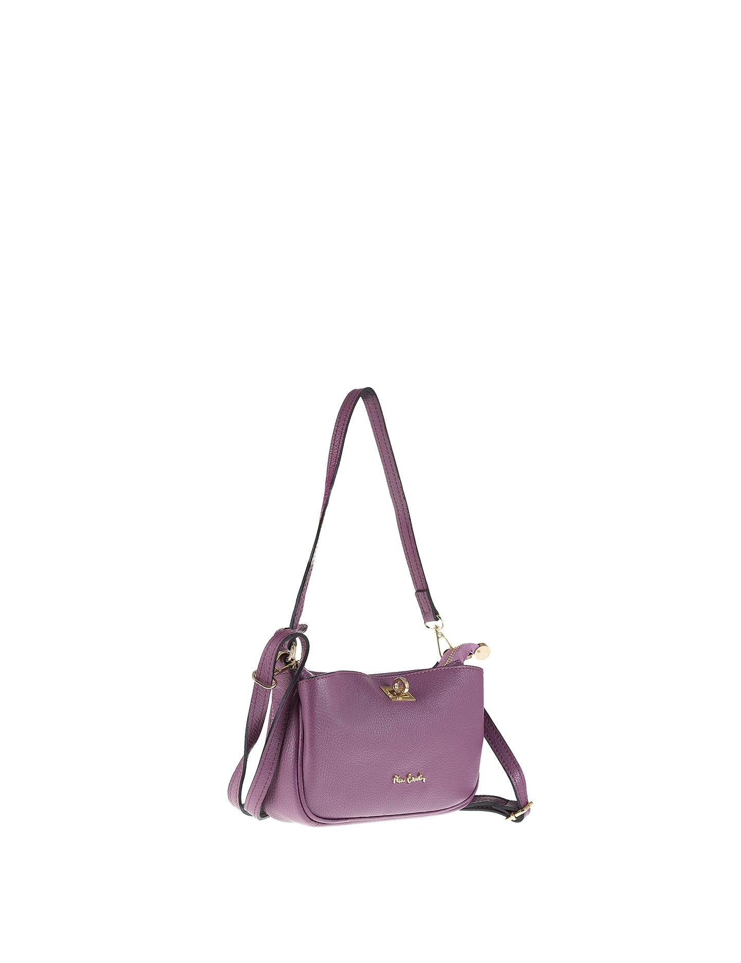 Borsa a Spalla in Vera Pelle Viola