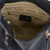 Borsa a Spalla in Vera Pelle Nero