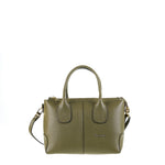 Borsa a Mano in Vera Pelle Verde Militare Pierre Cardin