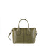 Borsa a Mano in Vera Pelle Verde Militare Pierre Cardin