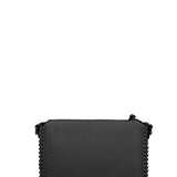 Borsa a tracolla in Pelle Vegana Nero