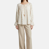 Vestito in Cotone Beige