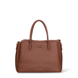 Borsa a Mano in Pelle Vegana Marrone Pierre Cardin