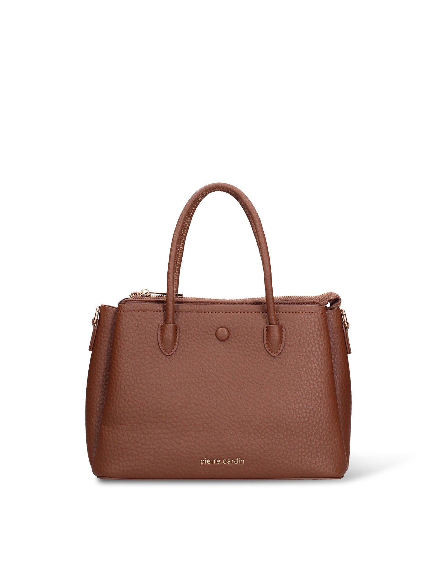 Borsa a Mano in Pelle Vegana Marrone Pierre Cardin