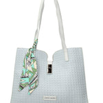 Borsa a Mano in Pelle Vegana Azzurro Pierre Cardin