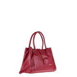 Borsa a Mano in Vera Pelle Rubino