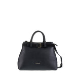 Borsa a Mano in Vera Pelle Nero Pierre Cardin