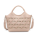 Borsa a Mano in Polyurethane Beige Scuro