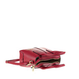 Borsa a Mano in Vera Pelle Rubino