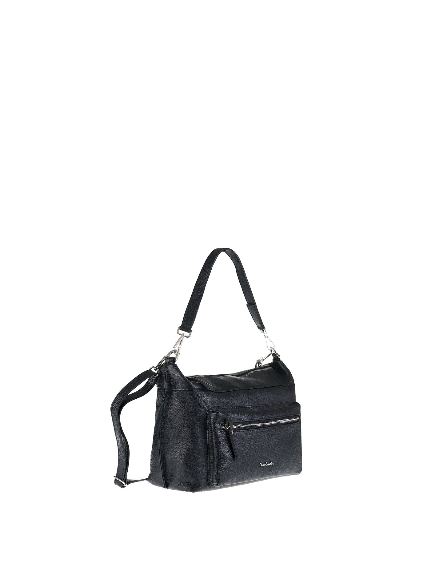Borsa a Spalla in Vera Pelle Nero