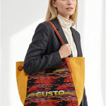 Borsa a Mano in Pelle Vegana Giallo