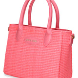 Handtasche aus veganem Leder in Antikrosa