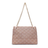Bolso de hombro rosa de poliéster