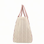 Borsa a Mano in Pelle Vegana Rosa