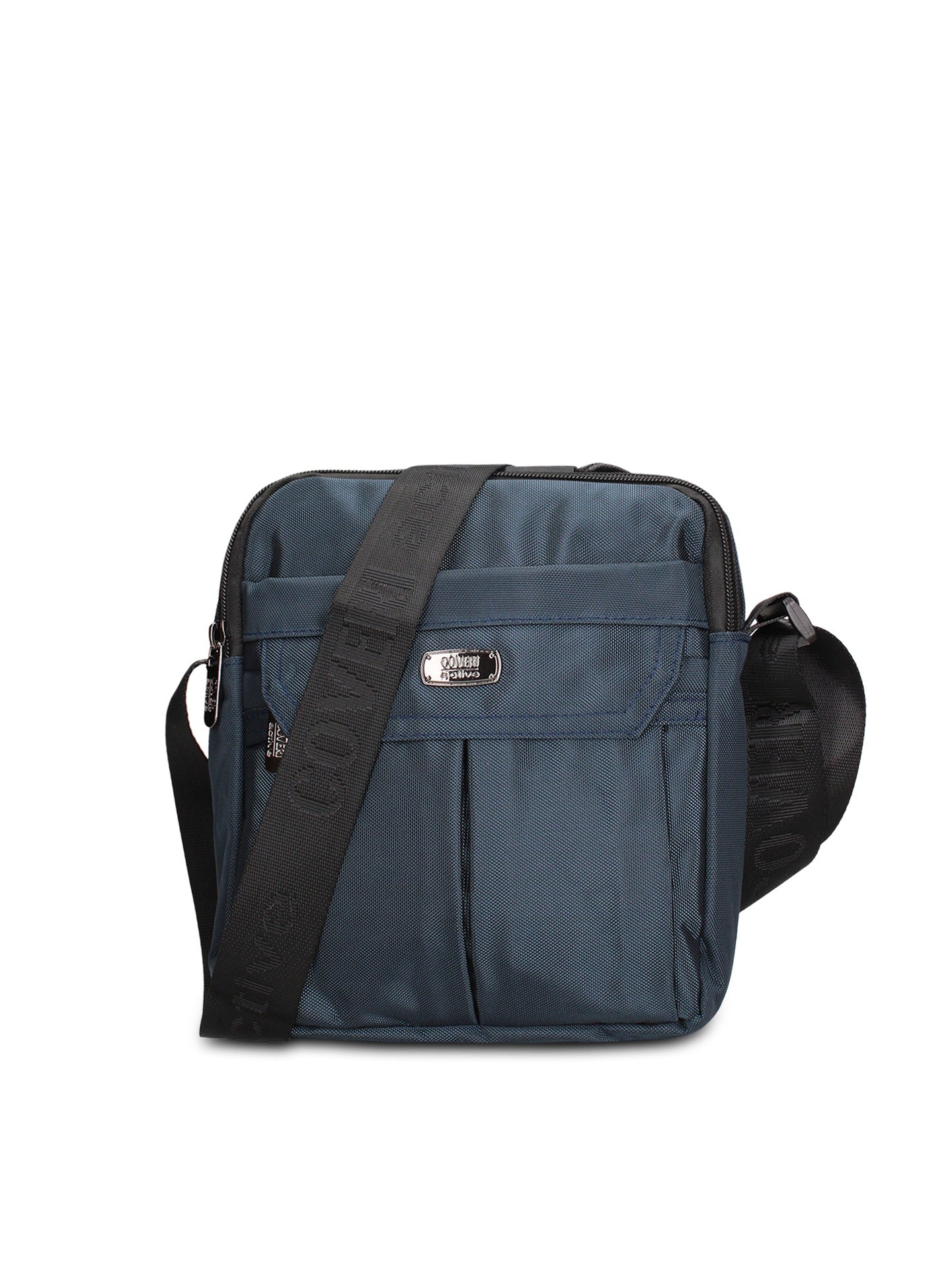 Borsa a Tracolla in 100% Pu Vegan Leather Blu