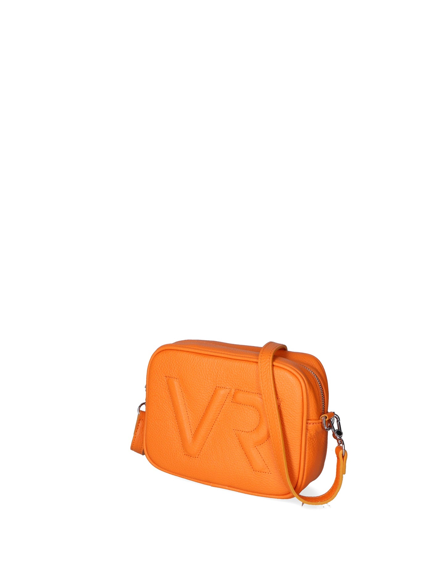 Borsa a Tracolla in Dollaro Leather Arancione