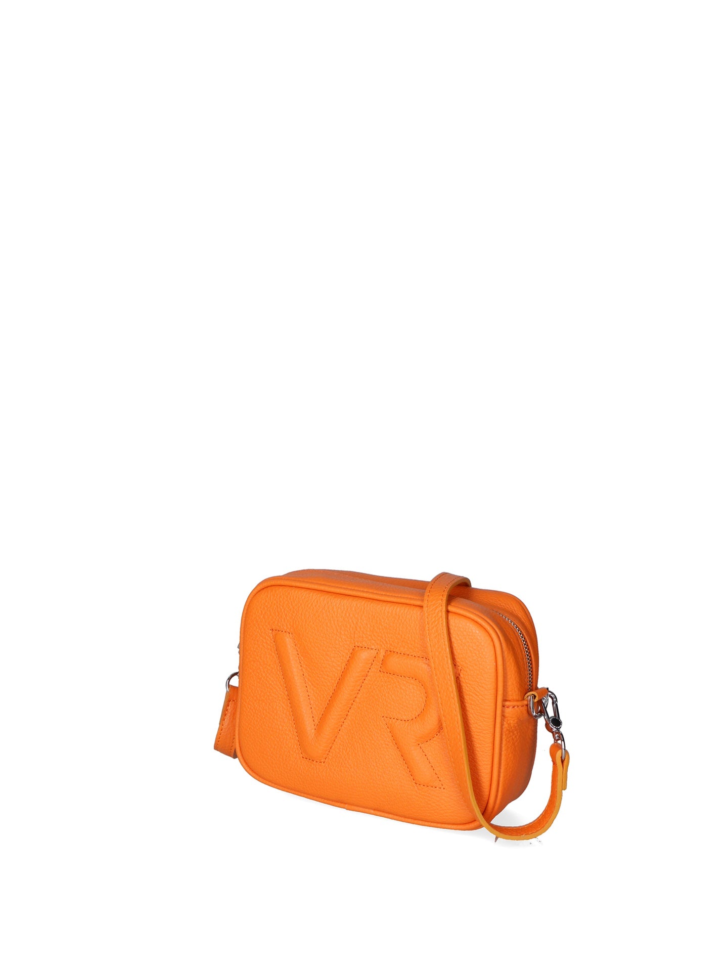 Borsa a Tracolla in Dollaro Leather Arancione