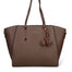 Borsa a Mano in Pelle Vegana Taupe Pierre Cardin