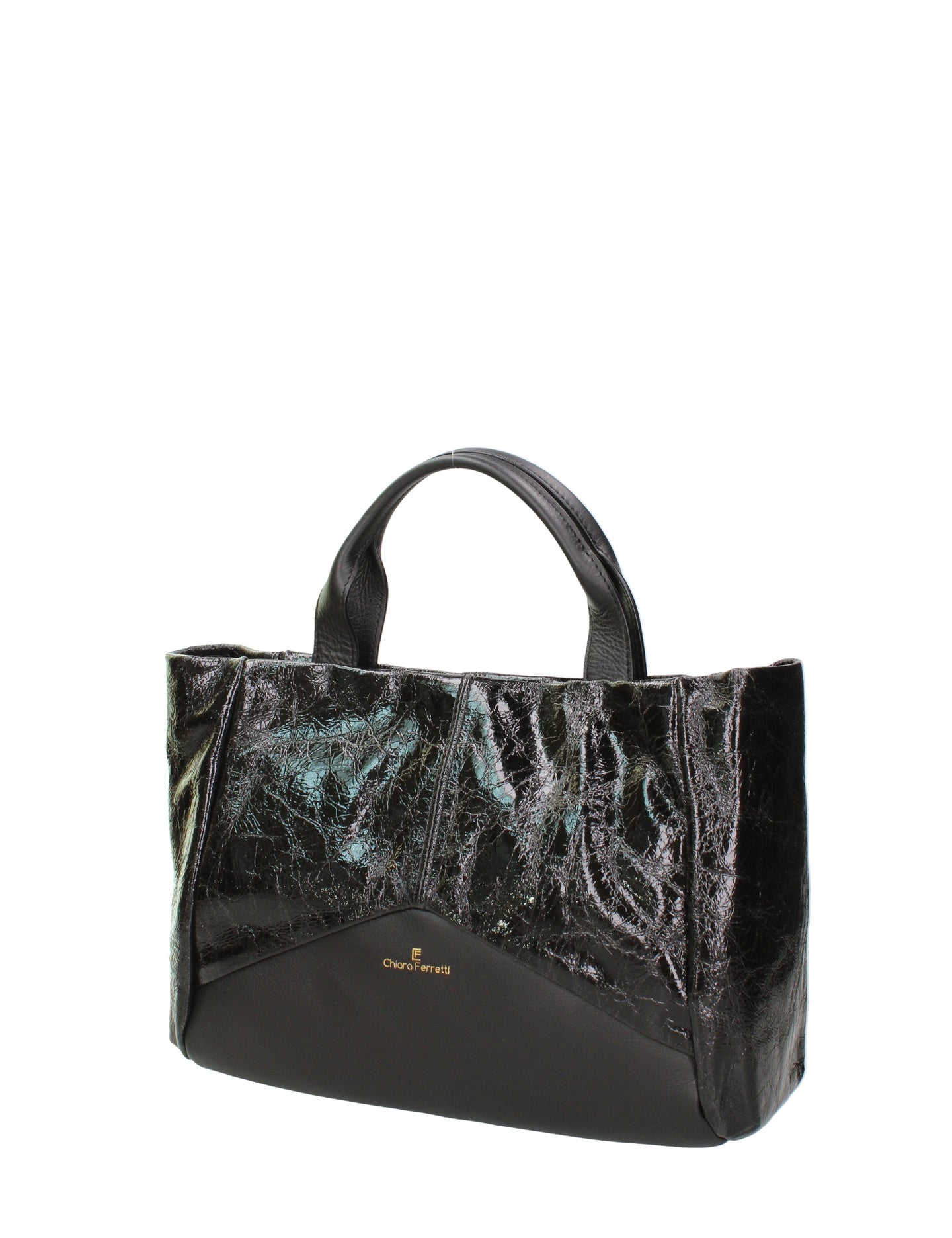 Borsa a Mano in Vera Pelle Nero