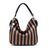 Borsa a Tracolla in Poliestere Marrone