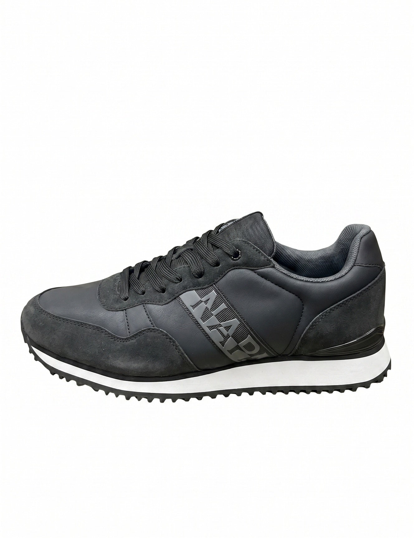 Sneakers platform in Pelle Vegana Nero Napapijri