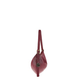 Borsa a Spalla in Vera Pelle Rubino