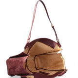 Borsa a Spalla in Vera Pelle Bordeaux