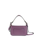 Lila Schultertasche aus echtem Leder