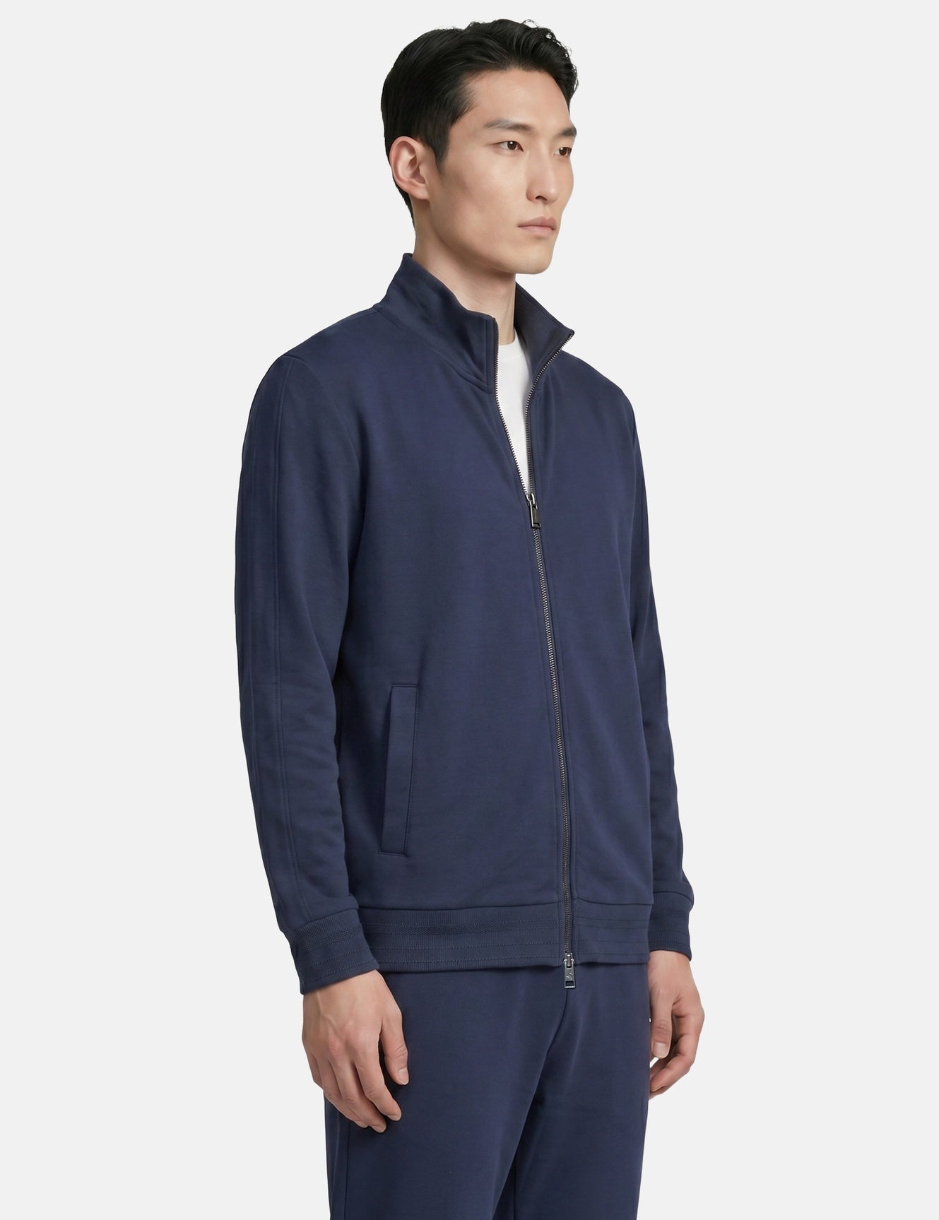 Felpa in Cotone Blu Navy