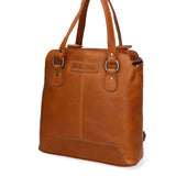 Borsa a Spalla Convertibile in Zaino in Vera Pelle Marrone
